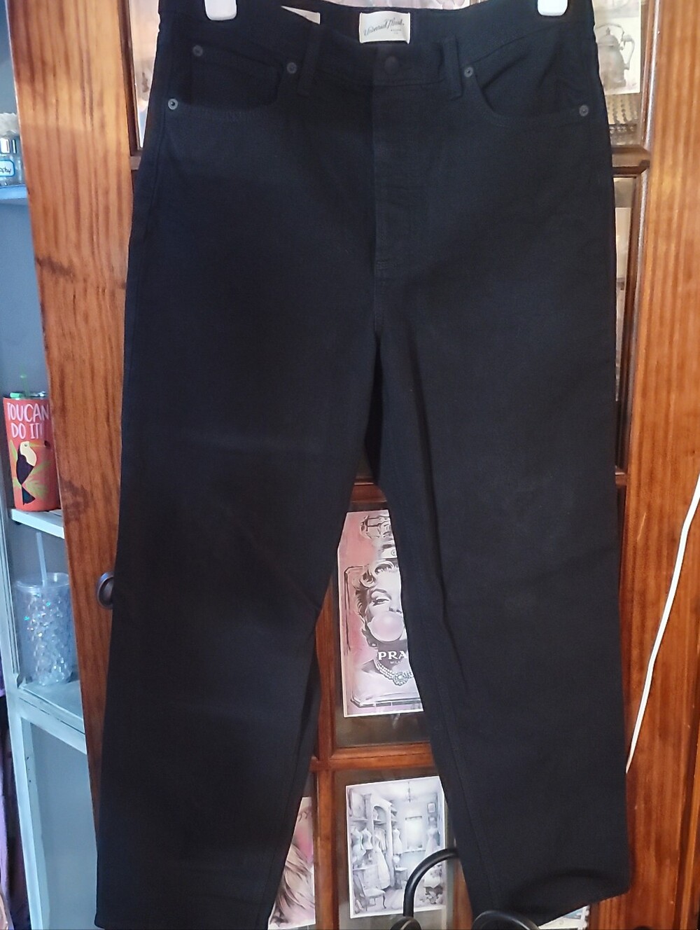Universal Thread Black Straight-Leg Women's Jeans